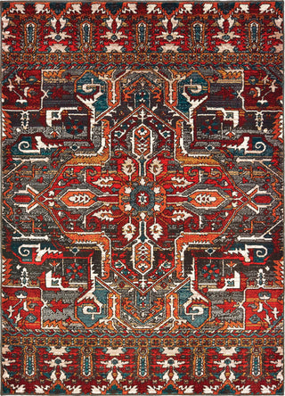 Oriental Weavers Sedona 9575A Red Orange Area Rug 