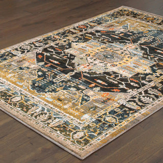 Oriental Weavers Sedona 9592B Blue Gold Area Rug 