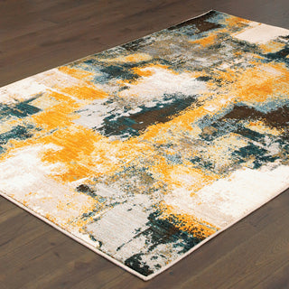 Oriental Weavers Sedona 9593A Blue Gold Area Rug 