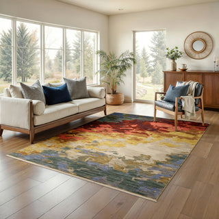 Oriental Weavers Soleri SOL04 Beige/Multi Area Rug Lifestyle Image Feature