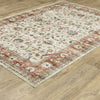 Oriental Weavers Sumter SUM03 Ivory/Rust Area Rug 