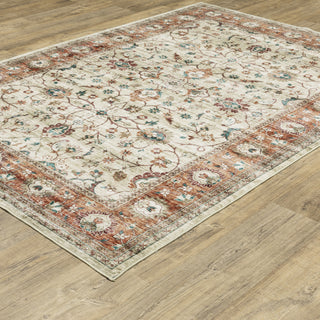 Oriental Weavers Sumter SUM03 Ivory/Rust Area Rug 