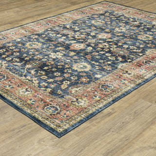 Oriental Weavers Sumter SUM04 Blue/Rust Area Rug 