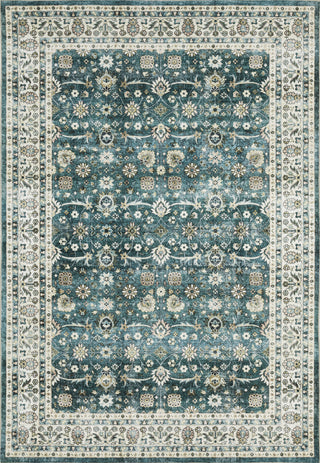 Oriental Weavers Sumter SUM08 Teal/Ivory Area Rug 