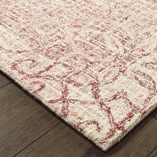 Oriental Weavers Tallavera 55601 Pink Ivory Area Rug 