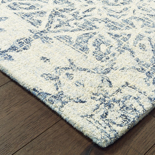 Oriental Weavers Tallavera 55603 Blue Ivory Area Rug 