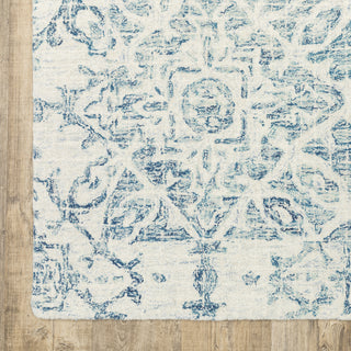 Oriental Weavers Tallavera 55603 Blue Ivory Area Rug 