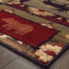 Oriental Weavers Woodlands 9601D Brown Rust Area Rug 