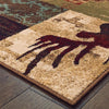 Oriental Weavers Woodlands 9649A Brown Rust Area Rug 