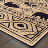 Oriental Weavers Woodlands 9651A Ivory Black Area Rug 