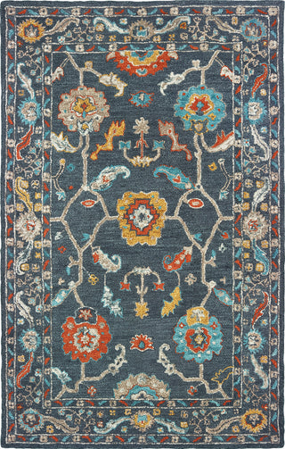 Oriental Weavers Zahra 75501 Blue Gold Area Rug 