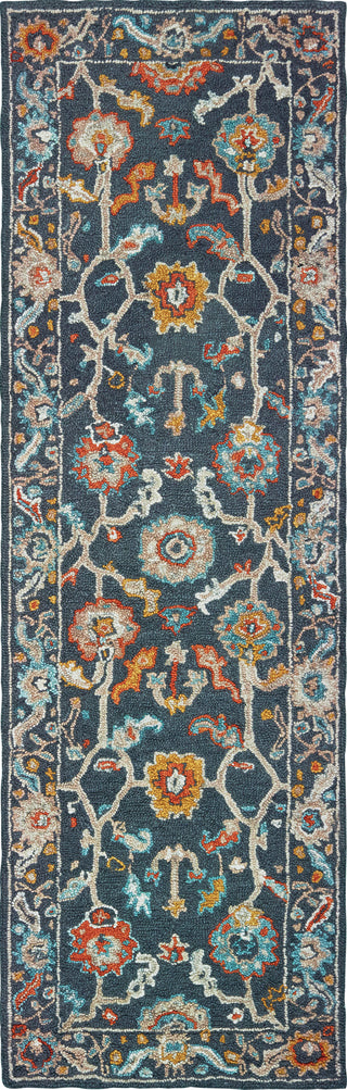 Oriental Weavers Zahra 75501 Blue Gold Area Rug 