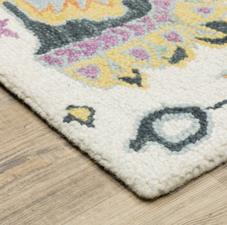 Oriental Weavers Zahra 75502 Ivory Orange Area Rug 