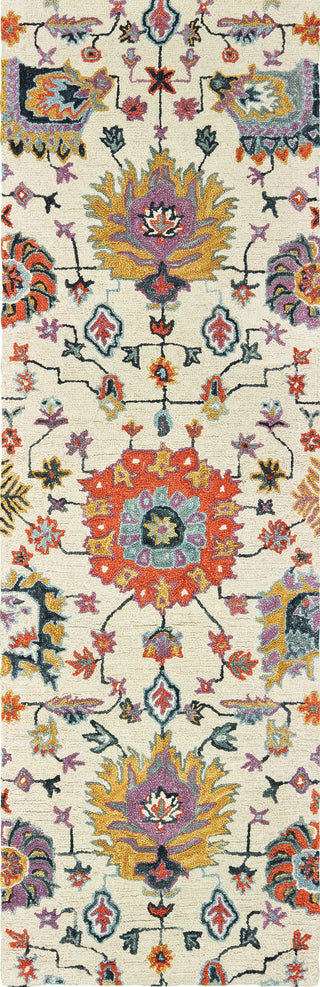 Oriental Weavers Zahra 75502 Ivory Orange Area Rug 