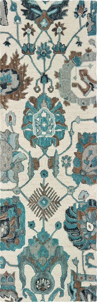 Oriental Weavers Zahra 75503 Ivory Blue Area Rug 