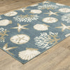 Oriental Weavers Quinn QUI01 Blue / Beige Area Rug Alternate Image
