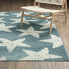 Oriental Weavers Quinn QUI02 Blue / Ivory Area Rug Lifestyle Image Feature