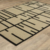 Oriental Weavers Quinn QUI03 Beige / Black Area Rug Alternate Image