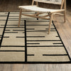 Oriental Weavers Quinn QUI03 Beige / Black Area Rug Lifestyle Image Feature