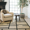 Oriental Weavers Quinn QUI03 Beige / Black Area Rug Lifestyle Image Feature