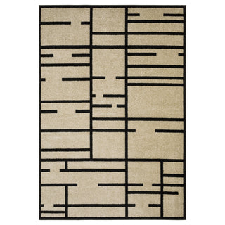 Oriental Weavers Quinn QUI03 Beige / Black Area Rug main image