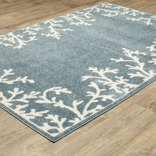 Oriental Weavers Quinn QUI07 Blue / Ivory Area Rug Alternate Image