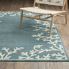 Oriental Weavers Quinn QUI07 Blue / Ivory Area Rug Lifestyle Image Feature