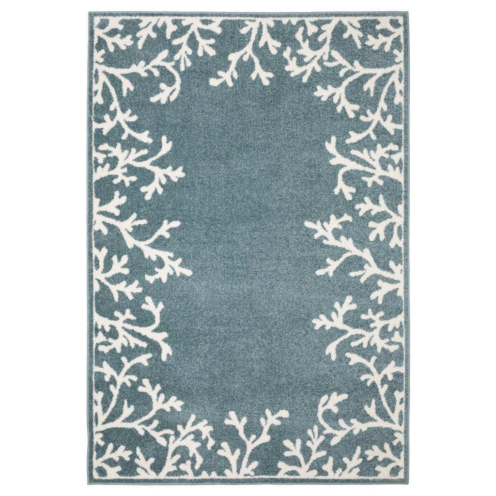 Oriental Weavers Quinn QUI07 Blue / Ivory Area Rug main image