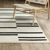 Oriental Weavers Quinn QUI10 Beige / Black Area Rug Lifestyle Image Feature