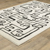 Oriental Weavers Quinn QUI11 Beige / Black Area Rug Alternate Image