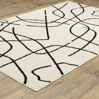 Oriental Weavers Quinn QUI12 Beige / Black Area Rug Alternate Image