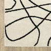 Oriental Weavers Quinn QUI12 Beige / Black Area Rug Corner Image