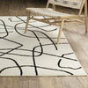 Oriental Weavers Quinn QUI12 Beige / Black Area Rug Lifestyle Image Feature