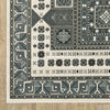 Oriental Weavers RAYLAN RAY01 Grey/ Blue Area Rug Corner Image