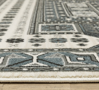 Oriental Weavers RAYLAN RAY01 Grey/ Blue Area Rug Pile Image