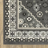 Oriental Weavers RAYLAN RAY02 Grey/ Ivory Area Rug Corner Image