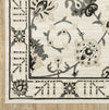 Oriental Weavers RAYLAN RAY03 Ivory/ Grey Area Rug Corner Image