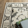 Oriental Weavers RAYLAN RAY03 Ivory/ Grey Area Rug Corner Image