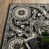 Oriental Weavers RAYLAN RAY05 Black/ Grey Area Rug Corner Image