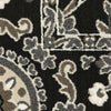 Oriental Weavers RAYLAN RAY05 Black/ Grey Area Rug Close-up Image