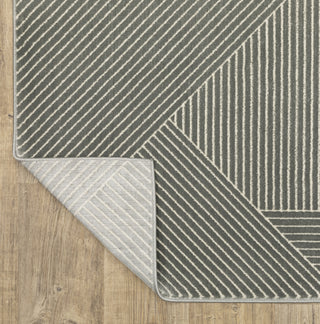 Oriental Weavers RAYLAN RAY08 Grey/ Ivory Area Rug Backing Image