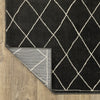 Oriental Weavers RAYLAN RAY12 Black/ Ivory Area Rug Backing Image