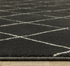 Oriental Weavers RAYLAN RAY12 Black/ Ivory Area Rug Pile Image