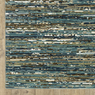 Oriental Weavers Reed RE01G Blue/Multi Area Rug Corner Image