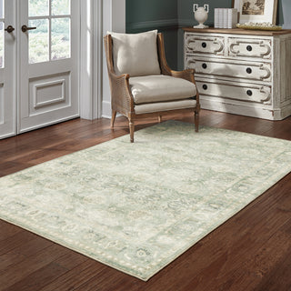 Oriental Weavers Savoy 28107 Green/ Ivory Area Rug Lifestyle Image