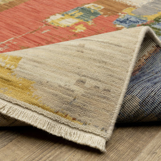 Oriental Weavers Soleri SOL02 Multi/Pink Area Rug Backing Image