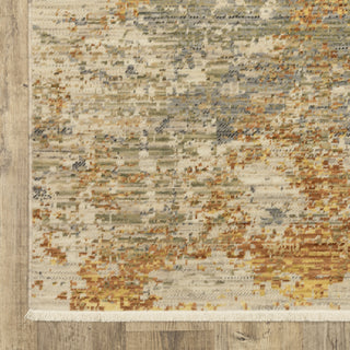 Oriental Weavers Soleri SOL03 Beige/Gold Area Rug Corner Image