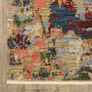Oriental Weavers Soleri SOL06 Beige/Multi Area Rug Corner Image