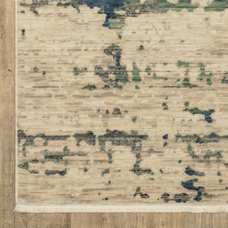 Oriental Weavers Soleri SOL08 Beige/Green Area Rug Corner Image