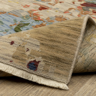 Oriental Weavers Soleri SOL09 Beige/Multi Area Rug Backing Image